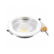 ΦΩΤΙΣΤΙΚΟ LED ΟΡΟΦΗΣ ΧΩΝΕΥΤΟ ΣΤΡΟΓΓΥΛΟ COB 30W 6000Κ